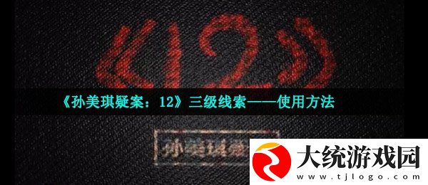 孙美琪疑案三级线索使用方法在哪