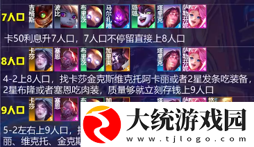 金铲铲之战名流卡莎怎么玩