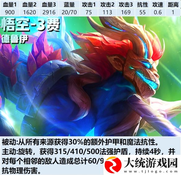 金铲铲之战s12悟空怎么样
