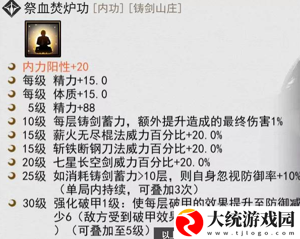 我的侠客祭血焚炉功获取方法介绍