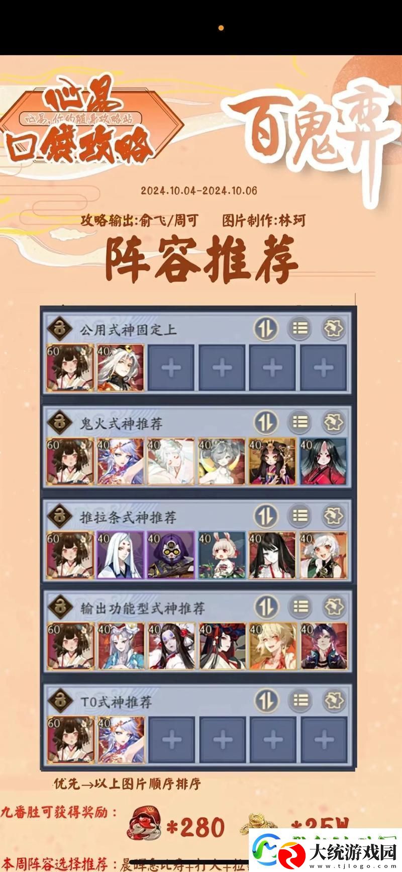阴阳师百鬼逸闻顶尖阵容大起底