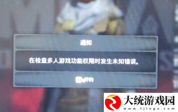 遗迹灰烬重生在检查多人游戏功能权限时发生未知错误