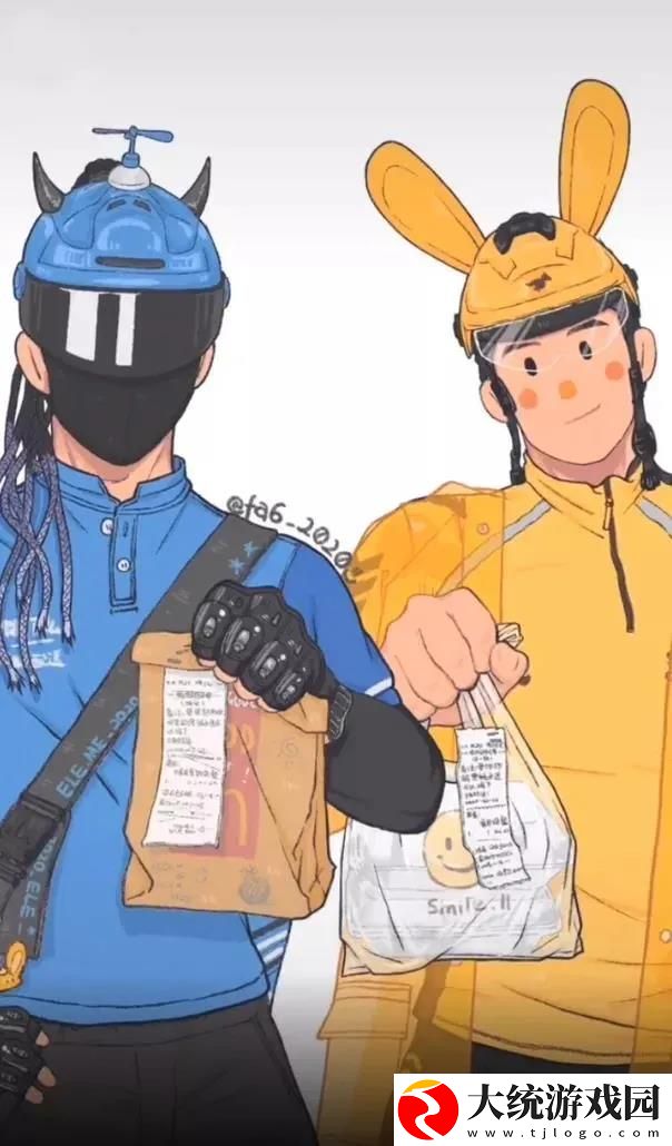 饿了么和美团外卖小哥CP壁纸