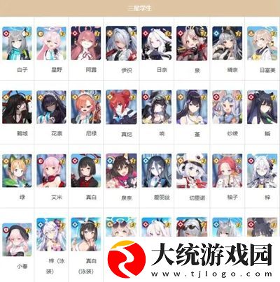 蔚蓝档案角色图鉴有哪些