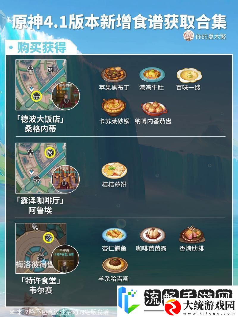 原神美食小问答任务全攻略