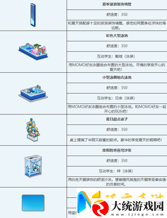 蔚蓝档案避暑胜地泳池派对组合家具获得方法攻略