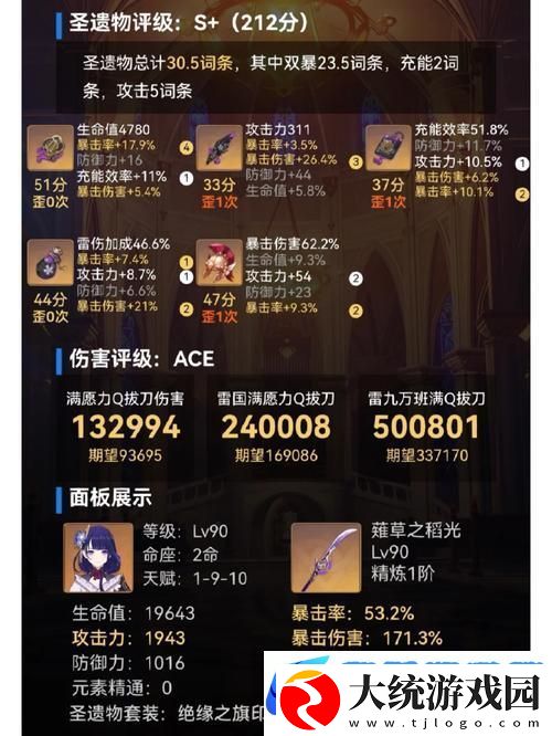 原神雷电将军圣遗物词条选择全攻略
