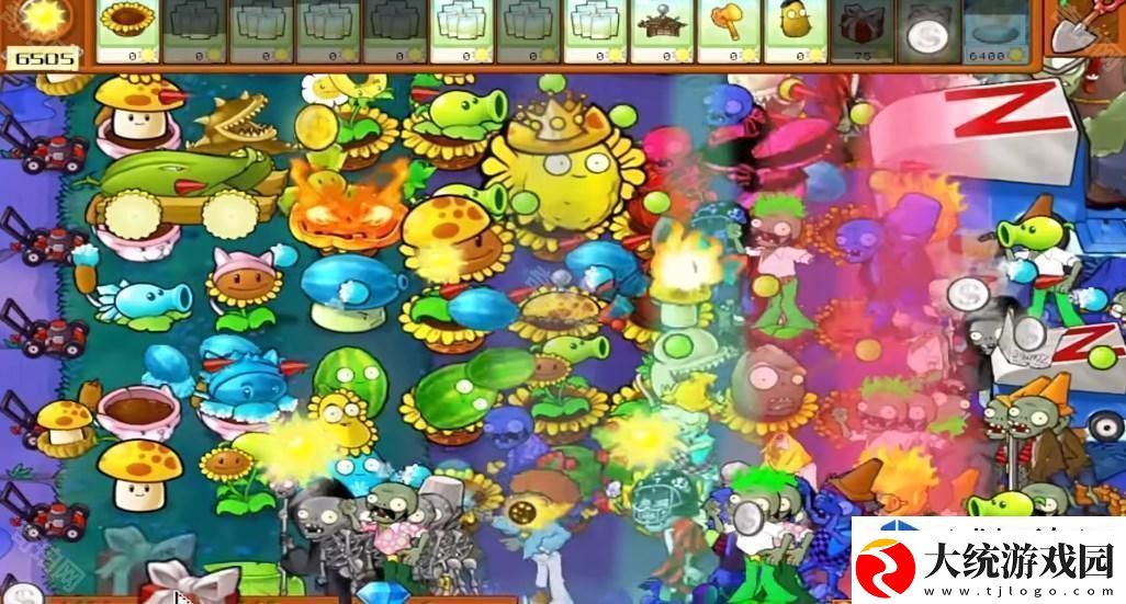 植物大战僵尸杂交版冒险模式第61关技巧分析