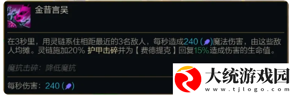 金铲铲之战S14费德提克有什么技能