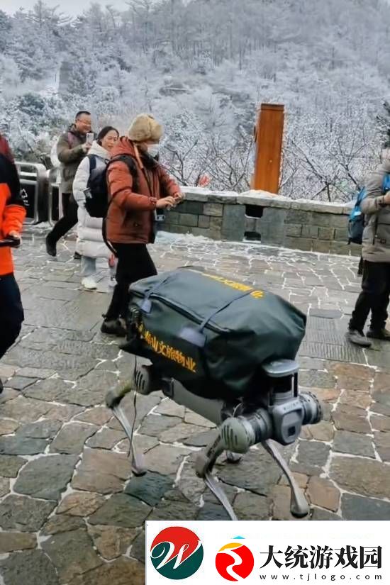 机器狗在泰山“入职”