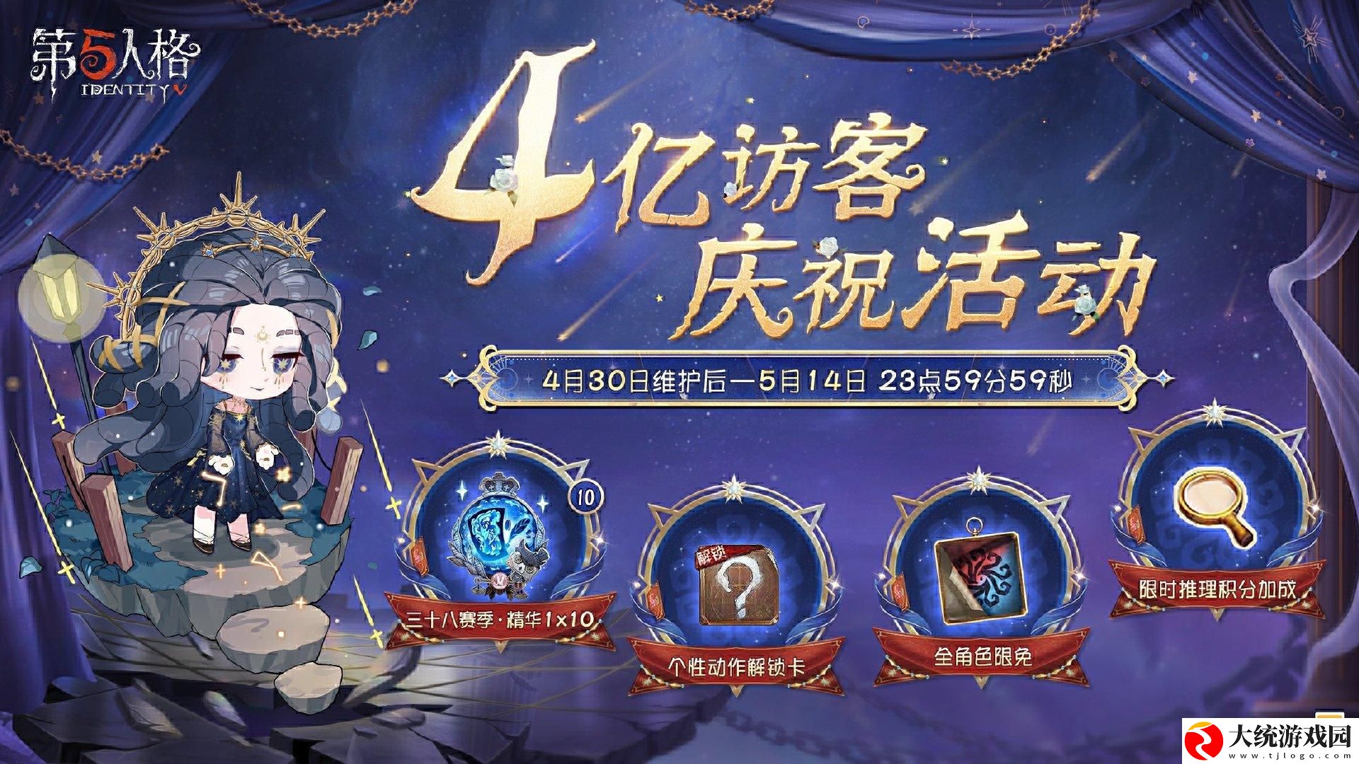 第五人格4亿访客奖励是什么