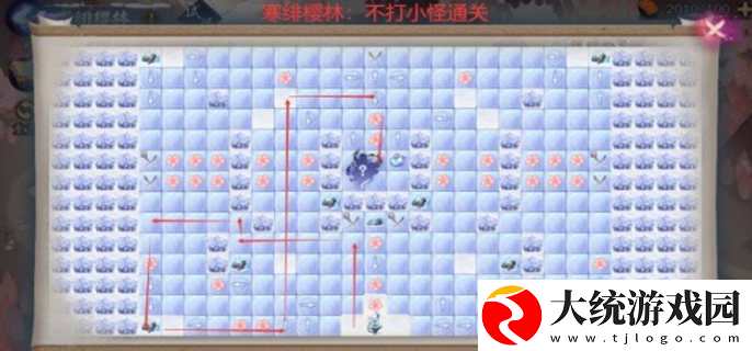 阴阳师雪落樱祭樱林路线
