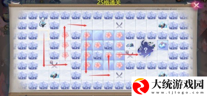 阴阳师雪落樱祭樱林路线