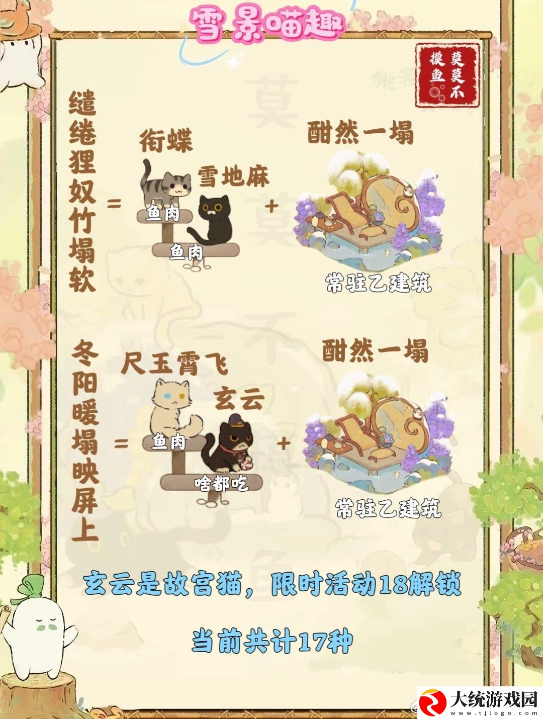桃源深处有人家雪景喵趣怎么玩