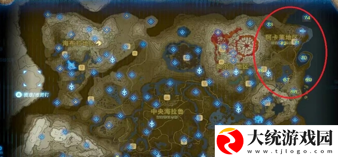 塞尔达传说荒野之息神庙在哪里