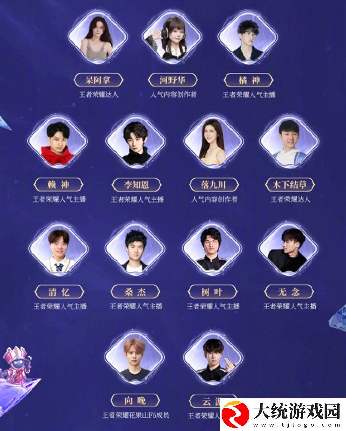 王者荣耀2024共创之夜阵容有谁
