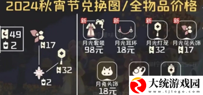 光遇秋宵节物品都有哪些